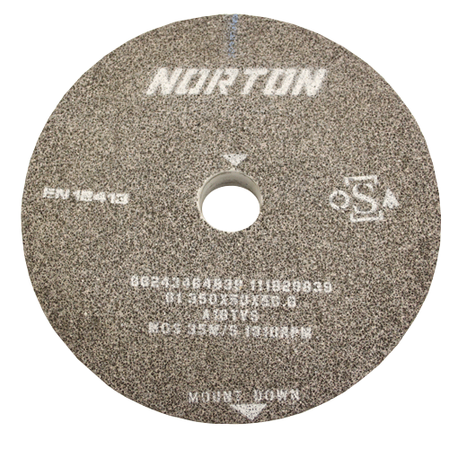 GRINDING WHEEL AN 350X50MM GREY A 16 - DWS - 50.80MM BORE - ALUMINIUM OXIDE(COARSE)