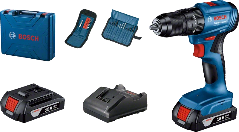 Bosch Professional | Cordless Combi GSB 185-Li 2x2Ah Batteries & Charger