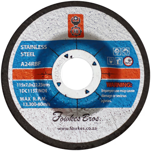 GRINDING DISC S/S 115 X 7.0 FB - FOR STAINLESS STEEL