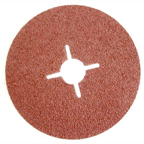 SANDING DISC 115X22MM 100G XC - DWS- RESIN FIBRE DISC - CROSS CUT HOLE