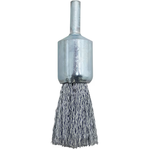 WIRE BRUSH PORT 38MM MOUNTED WERN - 6MM SHANK - FLAT TRIM 0.40MM WIRE