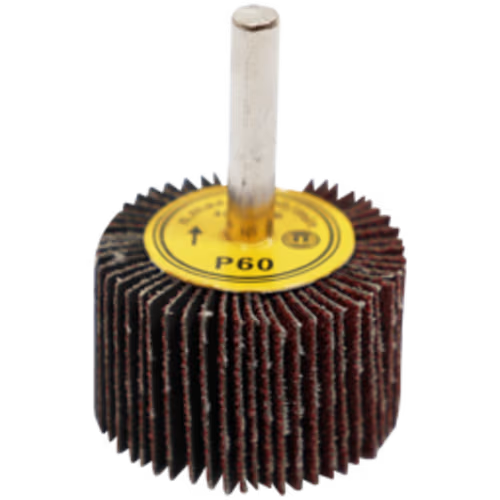 FLAP WHEEL 40 X 25MM 60G FB - MOUNTED 6MM SHANK (40MM DIA X 25MM WIDE)