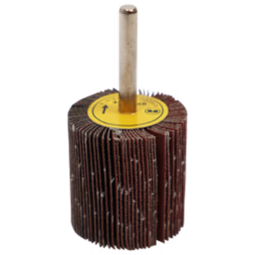 FLAP WHEEL 40 X 40MM 120G FB - MOUNTED 6MM SHANK (40MM DIA X 40MM WIDE)