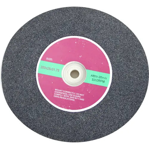 GRINDING WHEEL AN 200X25MM GREY A 60 - 31.75MM BORE - ALUMINIUM OXIDE(FINE)