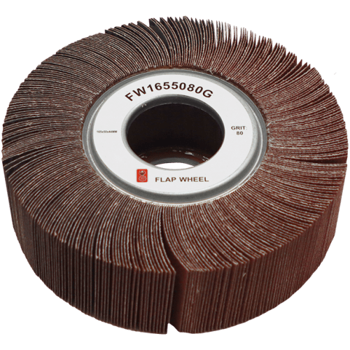 FLAP WHEEL 165 X 50MM 80G FB - 44.0MM BORE - PREMIUM CLOTH (265 FLAPS)