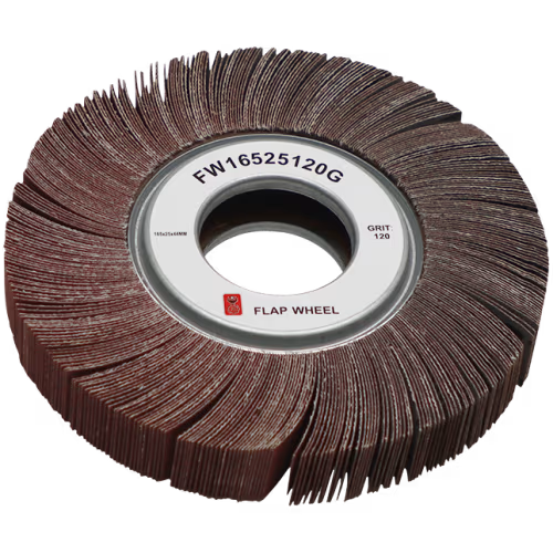 FLAP WHEEL 165 X 25MM 120G FB - 44.0MM BORE - PREMIUM CLOTH (285 FLAPS)