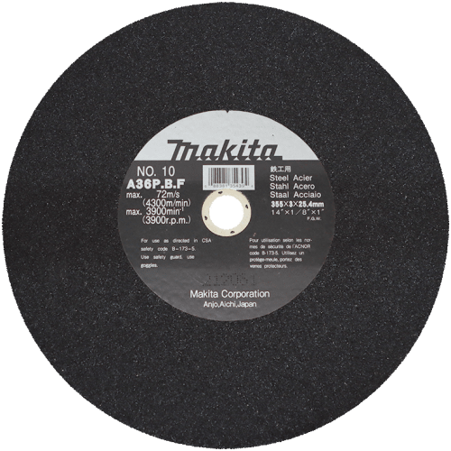 CUT OFF STEEL 350X3.2X25 MAKITA - MAKITA 355MM STEEL