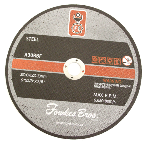 CUT OFF STEEL 230X3.0X22 FB - STEEL CUTTING