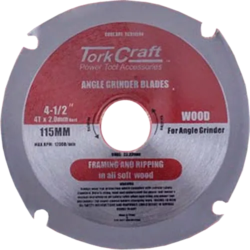 CUT OFF WOOD 115MM X 4T X 22MM FB - FOR CUTTING WOOD WITH ANGLE GRINDER