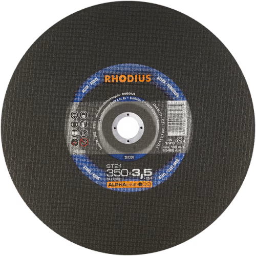 CUT OFF STEEL 350X3.5X25 RHOD (10) - RHODIUS ALPHALINE ST21