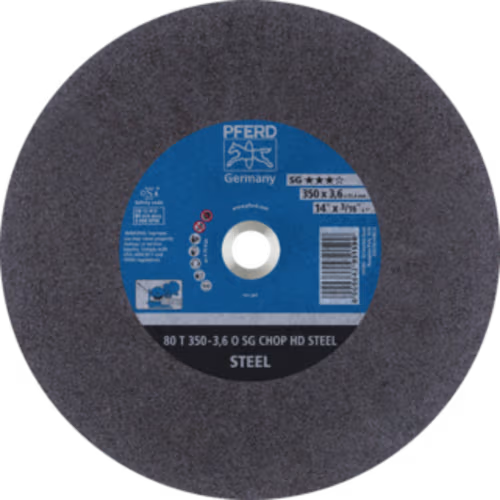 CUT OFF STEEL 350X3.6X25 SG PFERD - SG = HIGH PERFORMANCE
