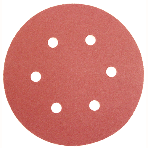 SANDING DISC VELC 150X 180G 6H FB - DWS - VELCRO SANDING DISC (MAROON)