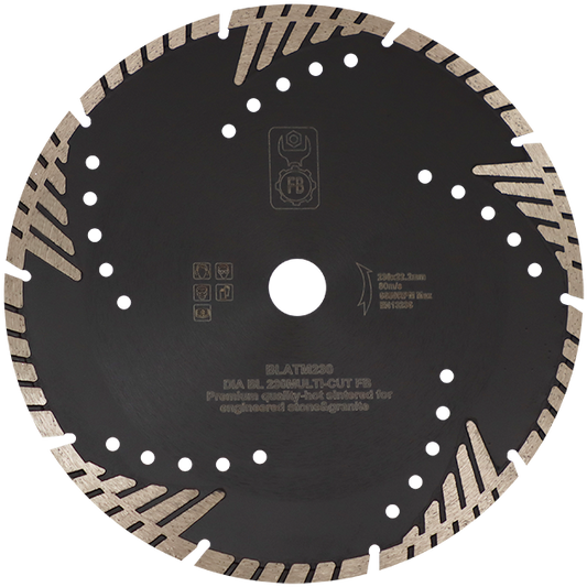 DIAMOND BLD 230MM SEGMENTED MULTI FB - HOT PRESSED - STONE/GRANITE/MARBLE