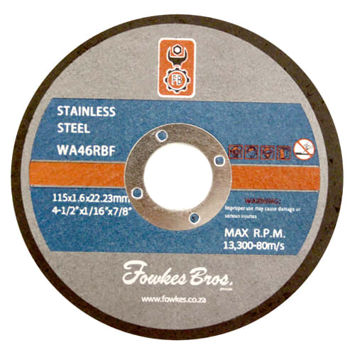 CUT OFF S/S 115X1.6X22 FB - STAINLESS STEEL