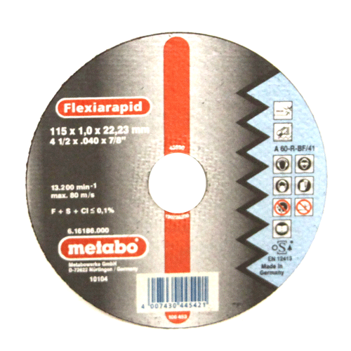CUT OFF S/S 115X1.0X22 METABO - STAINLESS METABO