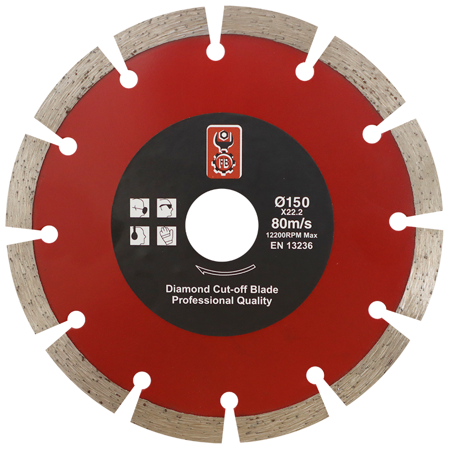 DIAMOND BLD 150MM SEGMENTED FB - DWS - WET/DRY CUT - CONCRETE/BRICK