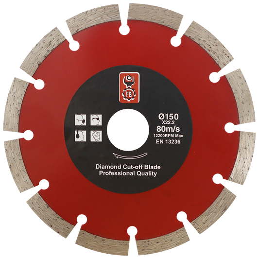 DIAMOND BLD 150MM SEGMENTED FB - DWS - WET/DRY CUT - CONCRETE/BRICK