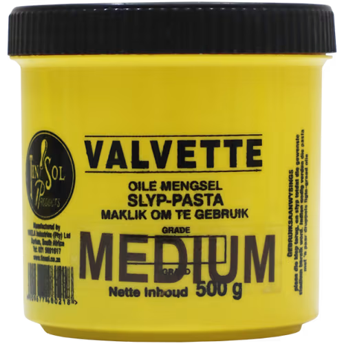 GRINDING PASTE VALVE 500G MEDIUM - VALVETTE - OIL BASED (MEDIUM GRIT)