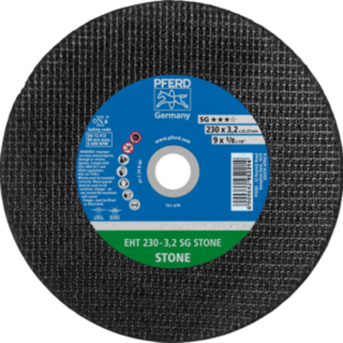 CUT OFF MASONRY 230X3.2X22 SG PFERD - SG = HIGH PERFORMANCE