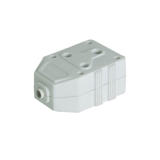 15A JANUS COUPLER D/SIDED NYLON WHT